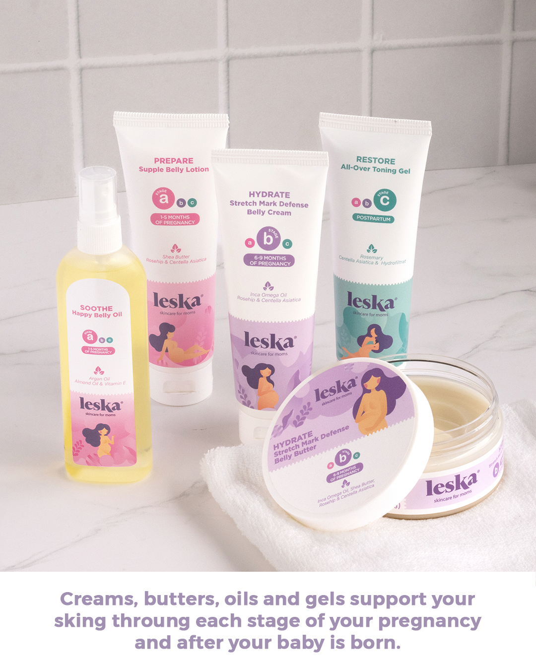 Pregnancy & Postpartum Body Skincare Set