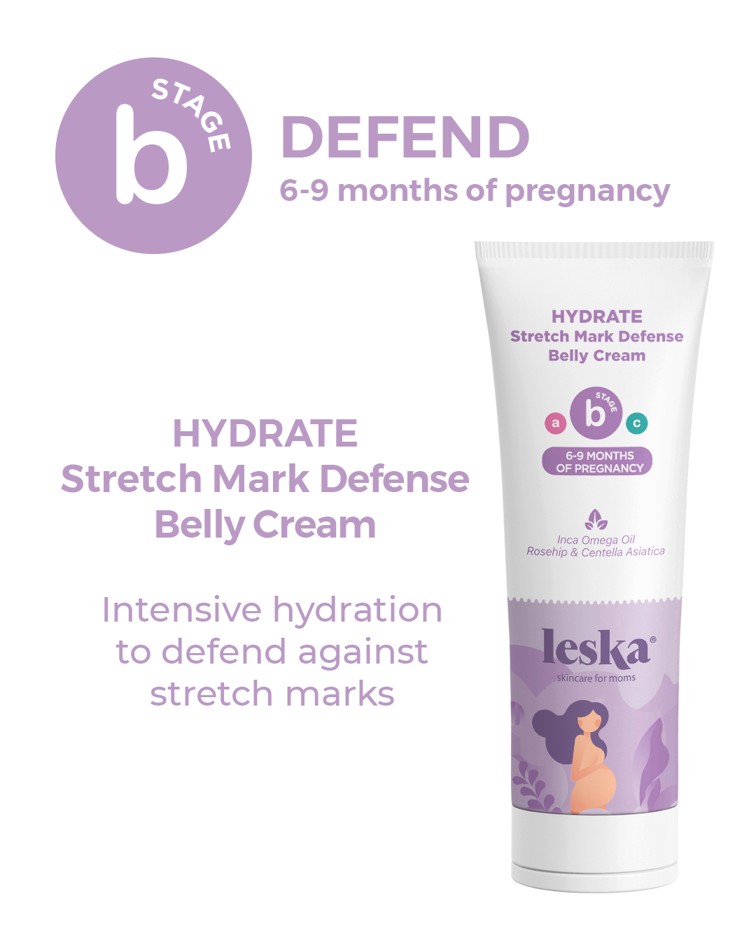 STAGE B - HYDRATE STRETCH MARK DEFENSE BELLY CREAM